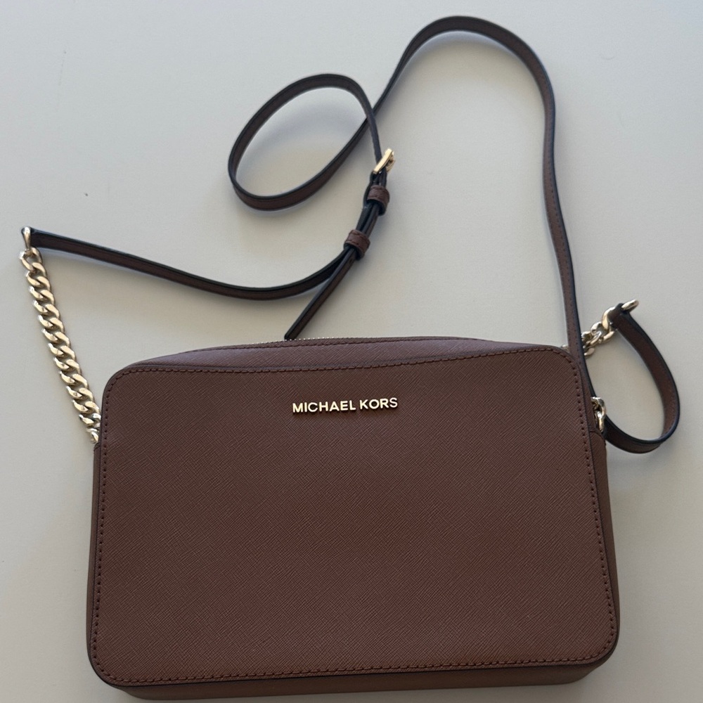 Michael Kors Cognac Brown Crossbody Bag